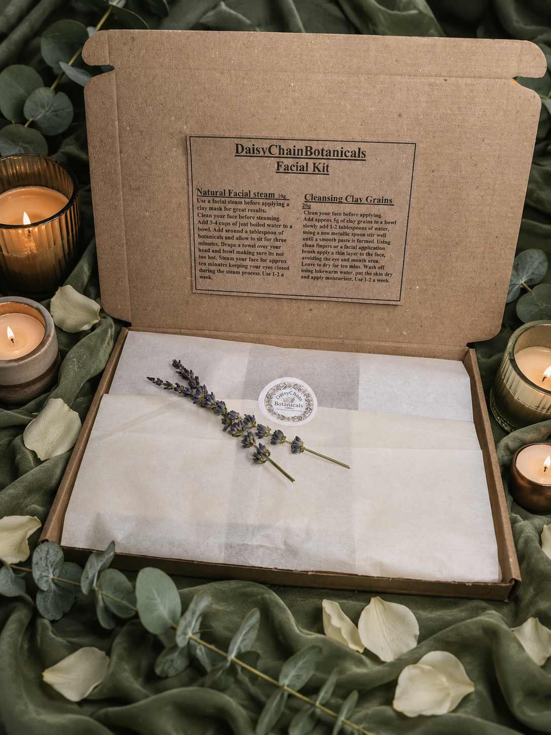 Botanical Facial Ritual Kit | Natural Clay Mask & Facial Steam Set