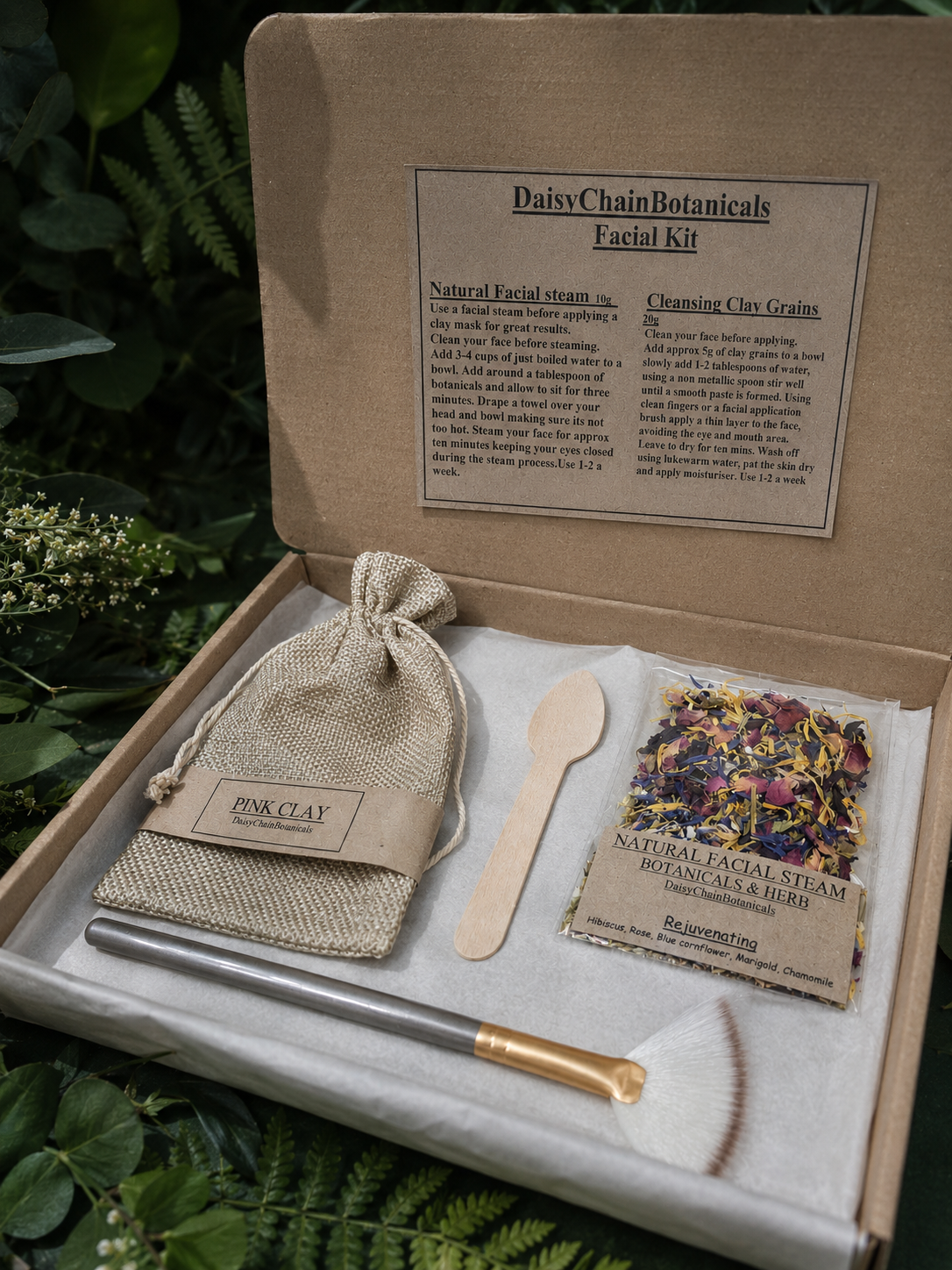 Botanical Facial Ritual Kit | Natural Clay Mask & Facial Steam Set