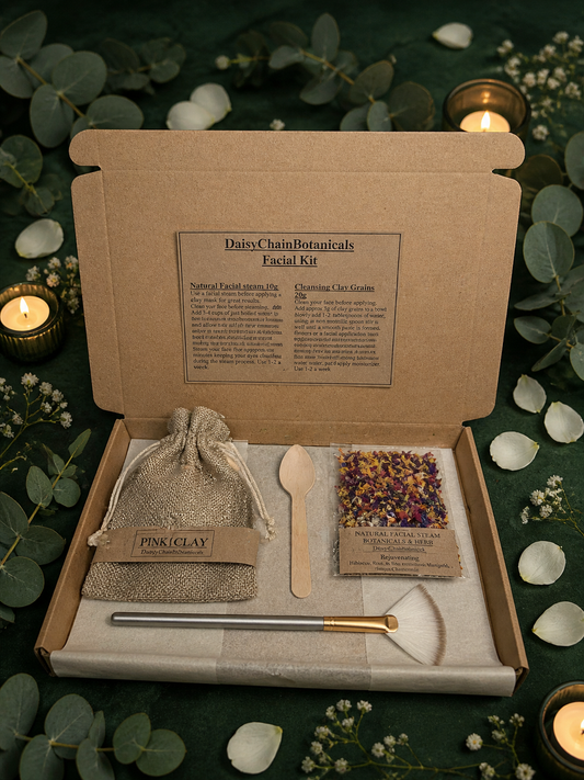 Botanical Facial Ritual Kit | Natural Clay Mask & Facial Steam Set