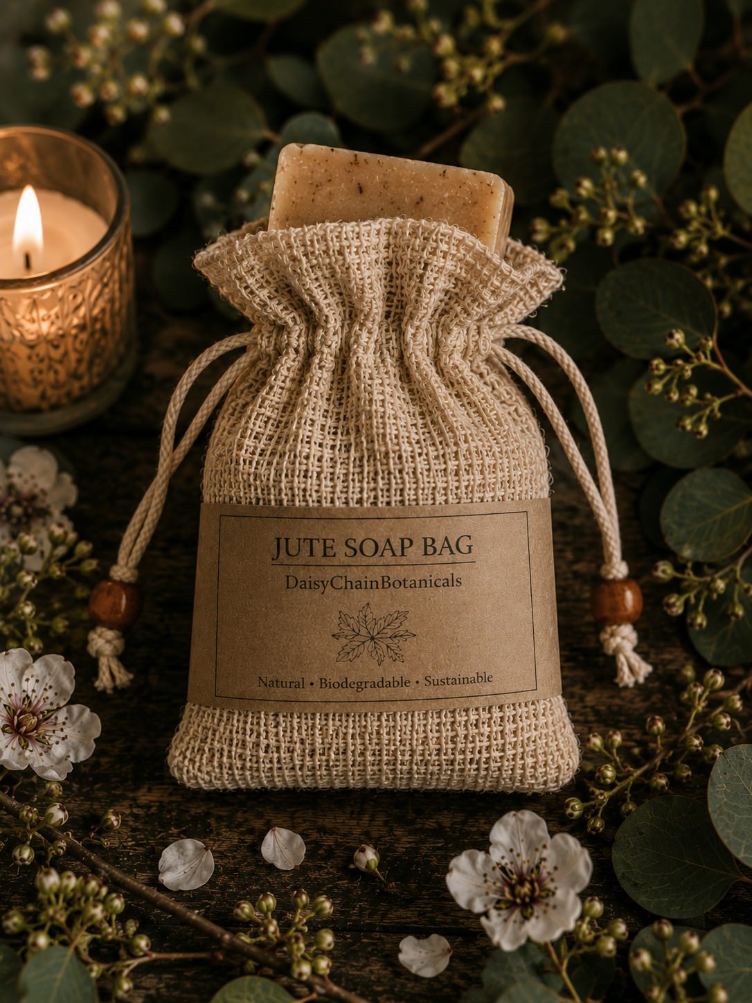 Jute Soap Bag – Natural Exfoliating Soap Saver