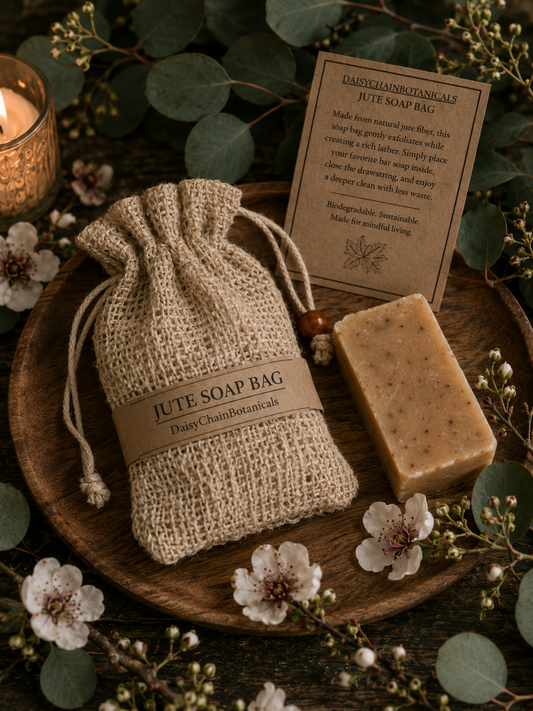 Jute Soap Bag – Natural Exfoliating Soap Saver
