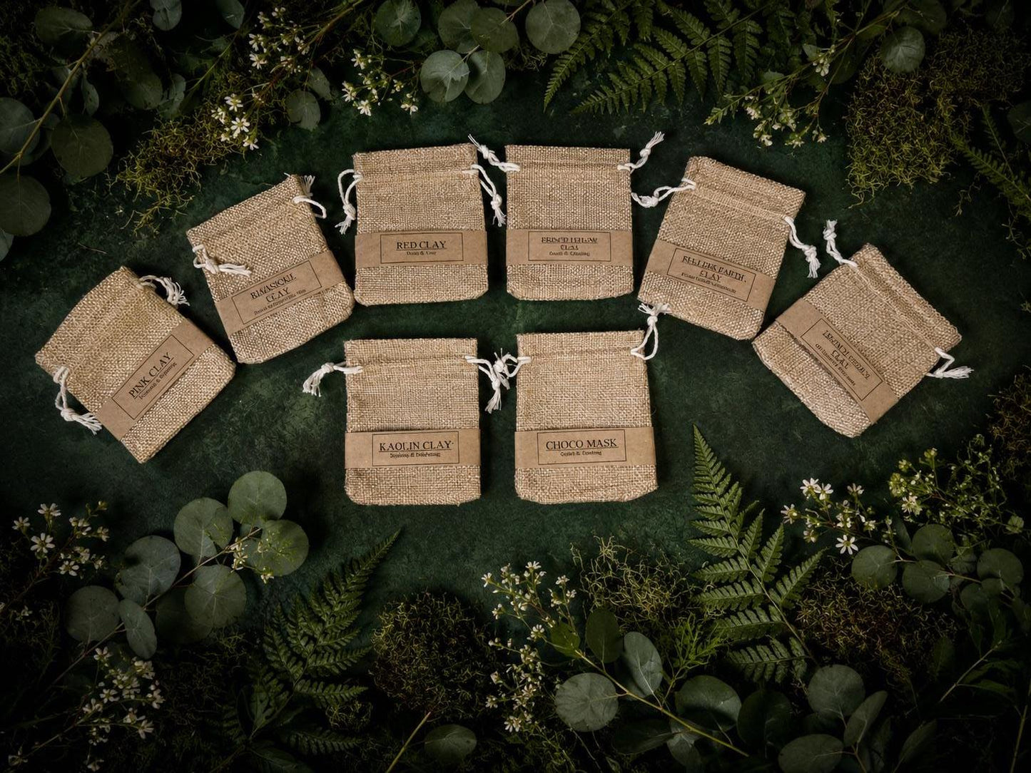 The Botanical Clay Ritual | Luxury Facial Clay Mask Hamper | Natural Spa Gift Set | Botanical Skincare Kit